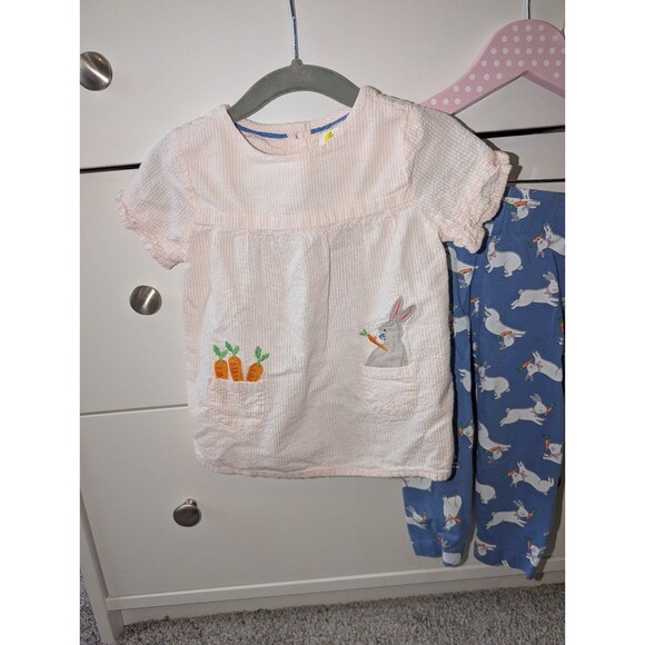 Baby Boden Easter Seersucker Shirt and Pants Set 12-18 - Picture 3 of 5
